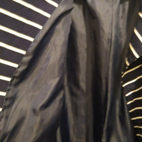 Roz & Ali Striped Moto Jacket L - Picture 7 of 8